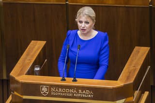 Prezidentka SR Zuzana Čaputová vystupuje so správou o stave Slovenskej republiky pred poslancami Národnej rady (NR) SR v Bratislave v utorok 29. novembra 2022. 