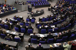 Zasadnutie Bundestagu.