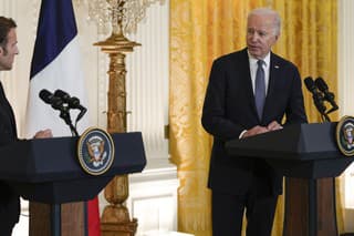 Joe Biden privítal francúzskeho prezidenta Emmanueal Macrona.