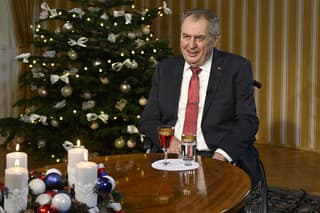 Miloš Zeman pri svojom poslednom vianočnom prejave.