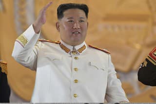 Na snímke severokórejský vodca Kim Čong-un