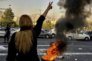 Protesty v Iráne.