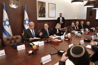 Zasadnutie vládneho kabinetu 3. januára 2023 v Jeruzaleme.