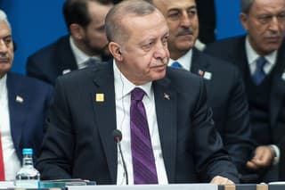 Na snímke turecký prezident Recep Tayyip Erdogan.