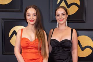 Sestry Veronika a Daniela Nízlové na párty televízie Markíza.