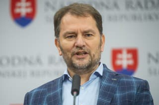 Na snímke dočasne poverený podpredseda vlády a minister financií SR Igor Matovič (OĽANO). 