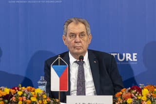 Na snímke končiaci prezident ČR Miloš Zeman.