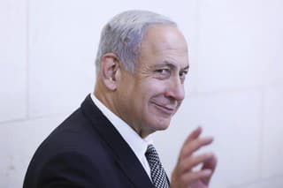 Na snímke izraelský premiér Benjamin Netanjahu.