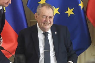 Miloš Zeman počas návštevy Slovenska.
