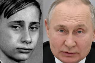 Vladimir Putin (na foto vľavo má 14 rokov).
