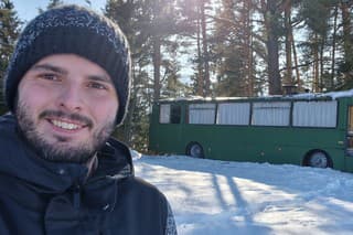 Šikovný Lipták Miroslav Jakubec (32) pracoval na autobuse 5 mesiacov.