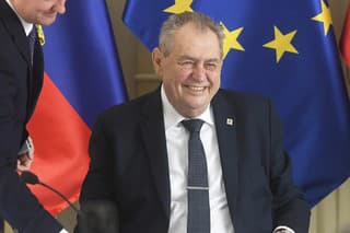 Miloš Zeman počas návštevy Slovenska.
