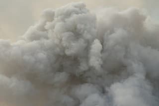 Dense white smoke rising from the raging wildfire,smoke background,close up swirling white smoke background.