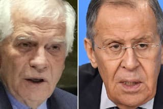 Josep Borrell a Sergej Lavrov.