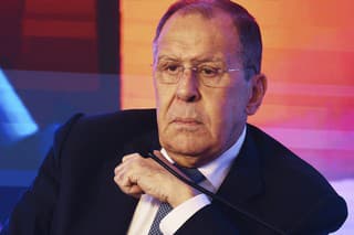 Na snímke Ruský minister zahraničných vecí Sergej Lavrov.