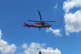 Poľský turista bol letecky transportovaný na heliport v Starom Smokovci.