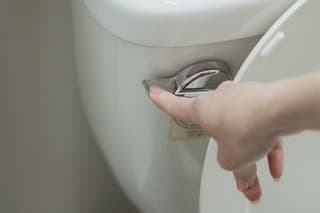 Hand Flushing Toilet