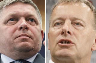 Robert Fico (Smer-SD) a Boris Kollár (Sme rodina).