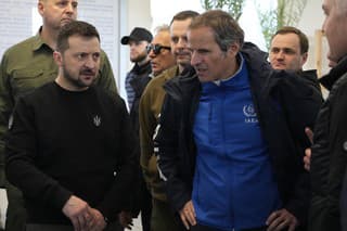 Šéf MAAE Grossi a ukrajinský prezident Zelenskyj spolu navštívili Záporožie.