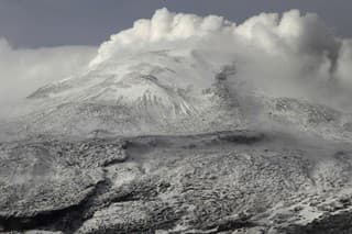 Sopka Nevado del Ruiz.