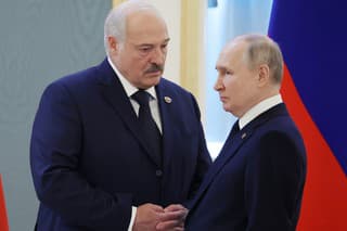 Bieloruský líder Alexandr Lukašenko a ruský prezident Vladimir Putin.