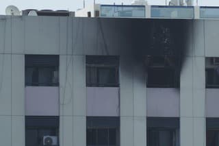 Požiar bytového domu v Dubaji.