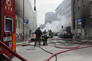V Miláne vybuchla dodávka s kyslíkovými bombami.