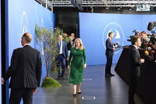 Prezidentka Zuzana Čaputová na samite v Reykjavíku.