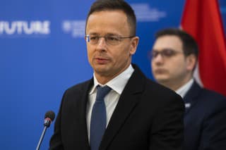 Na snímke maďarský minister zahraničného obchodu a zahraničných vecí Péter Szijjártó.