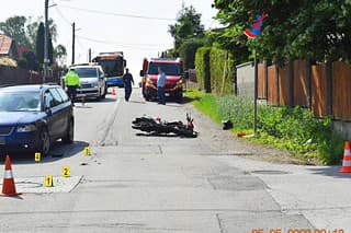  Pri nehode v Košiciach utrpel ťažké zranenia 17-ročný motocyklista