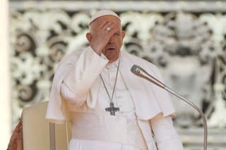  Na snímke pápež František.