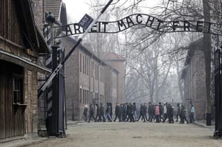 Koncentračný tábor Auschwitz-Birkenau v Poľsku.