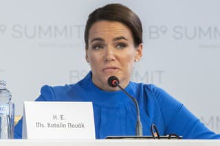 Na snímke prezidentka Maďarska Katalin Nováková.