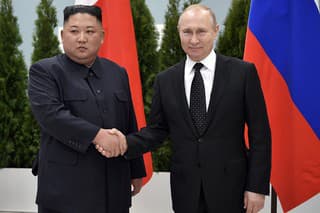 Kim Čong-Un a Vladimir Putin