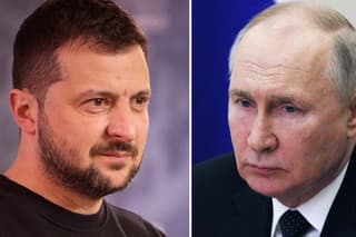 Ukrajinský prezident Volodymyr Zelenskyj a ruská hlava štátu Vladimir Putin.