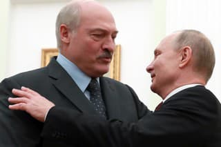 Bieloruský prezident Alexandr Lukašenko a ruský prezident Vladimir Putin