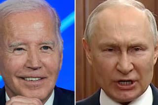 Americký prezident Joe Biden a ruský prezident Vladimir Putin