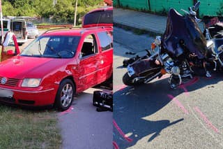 V obci Likavka došlo k tragickej dopravnej nehode, vodič motocykla sa zrazil s osobným autom.
