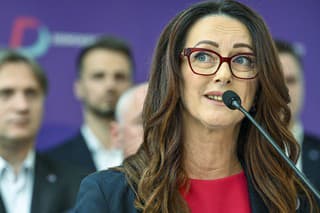 Volebná líderka mimoparlamentnej strany Demokrati Andrea Letanovská.