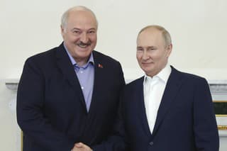 Bieloruský líder Alexander Lukašenko a ruský prezident Vladimir Putin.