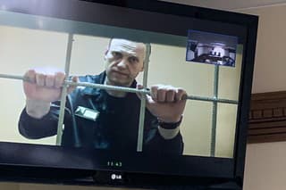 Uväznený ruský opozičný líder Alexej Navaľnyj.