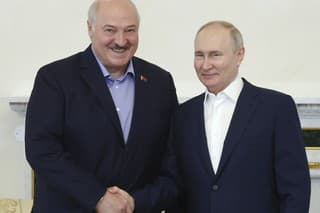 Alexander Lukašenko a Vladrimir Putin