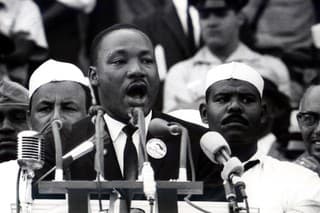 Martin Luther King počas ikonického prejavu v auguste roku 1963 