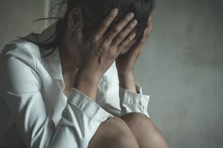 Young depressed woman