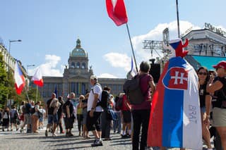 Na Václavskom námestí v Prahe protestujú tisíce ľudí, žiadajú demisiu vlády.