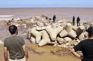 Katastrofálne záplavy v Líbyi.