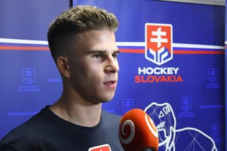 Slovenský hokejista Filip Mešár.