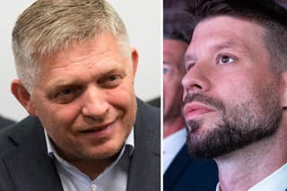Robert Fico (Smer-SD) a Michal Šimečka (Progresívne Slovensko)