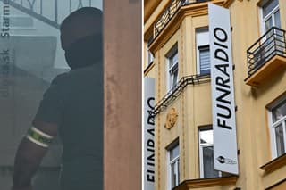 Polícia zasahuje aj v budove na Leškovej 5 v centre Bratislavy, kde sídli viacero firiem Borisa Kollára. V budove má sídlo aj Fun rádio, ale tiež samotná strana Sme rodina
