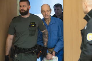 Na snímke obžalovaný Pavol Rusko počas pojednávania v kauze objednávky vraždy Sylvie Klaus-Volzovej.